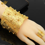 Adjustable Chain Bangle With Ring Nigerian Wedding Bridal Bracelet