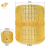 Indian Cuff Bangles With Rings For Women Nigerian Wedding Engagement Jewelry
