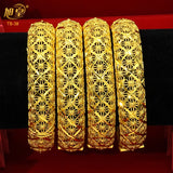 Copper Alloy Bangles Bracelet Charm Plated Jewelry Bridal Wedding Banquet