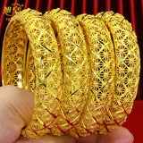 Copper Alloy Bangles Bracelet Charm Plated Jewelry Bridal Wedding Banquet