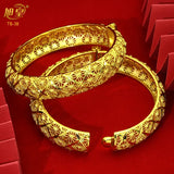Copper Alloy Bangles Bracelet Charm Plated Jewelry Bridal Wedding Banquet