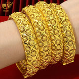 Copper Alloy Bangles Bracelet Charm Plated Jewelry Bridal Wedding Banquet