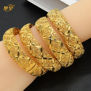 Plated Jewelry Bangles Bracelet Indian Hawaiian Banquet Party Charm Bangle