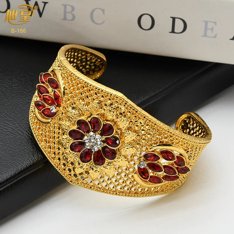 Vintage Royal Africa Cuff Bangles for Women