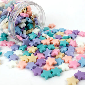 XUNZHE 500Pcs Candy Five-pointed Star Beads DIY Crafts