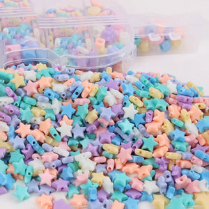 XUNZHE 500Pcs Candy Five-pointed Star Beads DIY Crafts