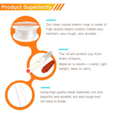 0.8mm Crystal Elastic Cord Beading Kit with Mat and Scissors