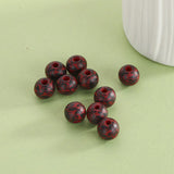 XUQIAN 10mm DIY Leopard Round Wooden Beads For Jewelry Making