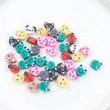 XUQIAN 10mm 100pcs Mixed Cartoon Animal Clay Beads DIY Accessories B0057