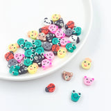 XUQIAN 10mm 100pcs Mixed Cartoon Animal Clay Beads DIY Accessories B0057