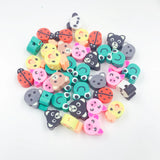 XUQIAN 10mm 100pcs Mixed Cartoon Animal Clay Beads DIY Accessories B0057