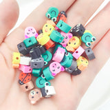 XUQIAN 10mm 100pcs Mixed Cartoon Animal Clay Beads DIY Accessories B0057