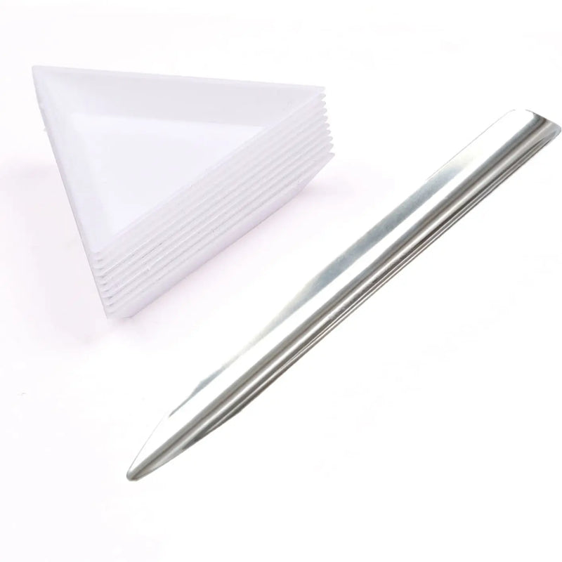 10pcs Triangle Bead Sorting Trays + 1pc Scoop Jewelry Making Tool