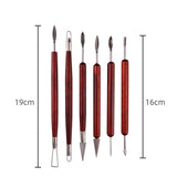 12pcs Double Sided High Clay Tools for Pottery Carving
