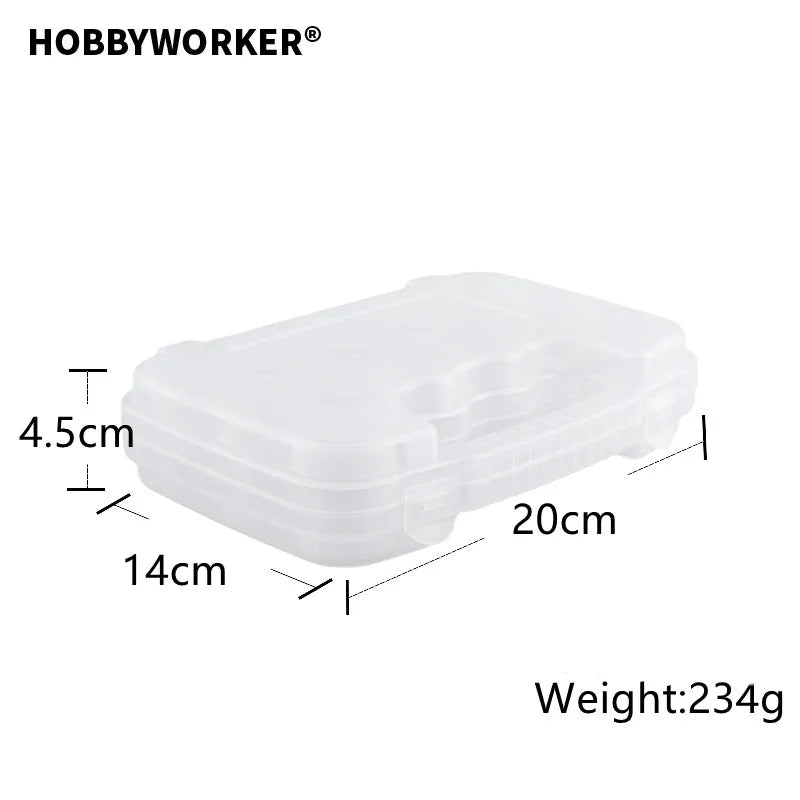 XUQIAN 12pcs Round Clear Organizer Box Jewelry Storage L0087