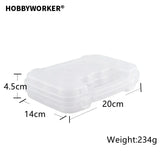 XUQIAN 12pcs Round Clear Organizer Box Jewelry Storage L0087