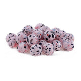 XUQIAN 15mm 30pcs Silicone Leopard Print Loose Beads B0011