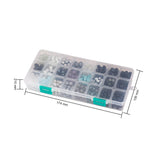 XUQIAN 16.5cm Mixed Glass Crystal Gradient Loose Bead for Vase Fillers