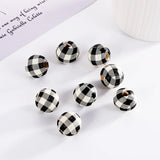 XUQIAN 16mm Loose Grid Pattern Wooden Beads Set