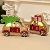 Wooden Luminous Calendar for Christmas Jewelry P0005