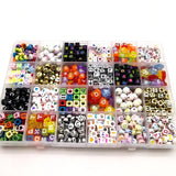 XUQIAN DIY Round Letter Bead for Jewelry Combinations
