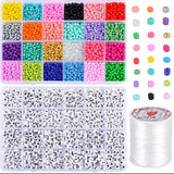 XUQIAN DIY Round Letter Bead for Jewelry Combinations