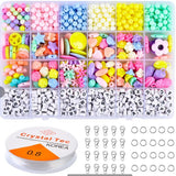 XUQIAN DIY Round Letter Bead for Jewelry Combinations