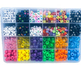 XUQIAN DIY Round Letter Bead for Jewelry Combinations