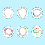 DIY Jewelry Making Kit with Colorful Bead Sets - 19*13*2.2cm