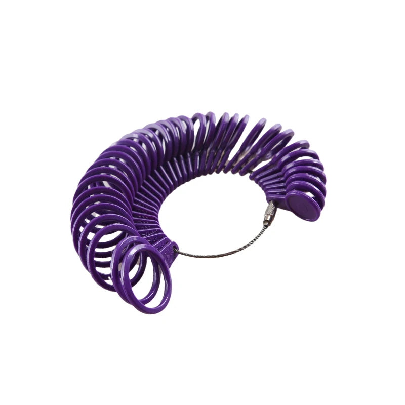 XUQIAN 2pcs Plastic Ring Sizer US/UK Standard Jewelry Tools L0081
