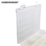 XUQIAN Adjustable Small Jewelry Plastic Storage Box with for Jewelry Box L0088