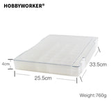 XUQIAN Adjustable Small Jewelry Plastic Storage Box with for Jewelry Box L0088