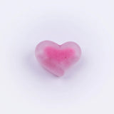 XUQIAN 20mm High Frosted Peach Heart Acrylic Beads DIY Jewelry Necklace B0254