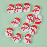 XUQIAN 23mm Hot 10pcs Christmas Snowman Beads for Baby Pacifier Anti-Drop Chain