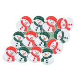XUQIAN 23mm Hot 10pcs Christmas Snowman Beads for Baby Pacifier Anti-Drop Chain