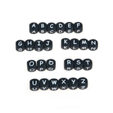 XUQIAN 50pcs 12mm Silicone English Teething Letter Beads DIY Baby Pacifier Toy