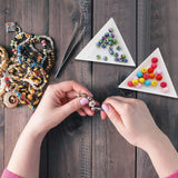 30pcs Hot Selling Triangle Bead Sorting Trays for Jewelry L0033