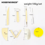 XUQIAN 8Pcs Polymer Clay Sculpting Kit Carving Tool L0111