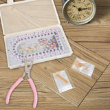 Jewelry Making Kit with Bead Board Chain Nose Plier Accessories Memory Wire