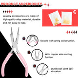 Jewelry Making Kit with Bead Board Chain Nose Plier Accessories Memory Wire