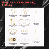 Jewelry Making Kit with Bead Board Chain Nose Plier Accessories Memory Wire