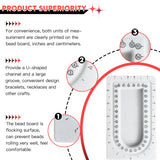 Jewelry Making Kit with Bead Board Chain Nose Plier Accessories Memory Wire