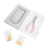 Jewelry Making Kit with Bead Board Chain Nose Plier Accessories Memory Wire