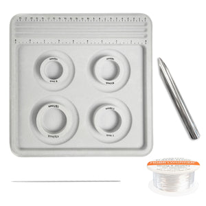 Bead Board Bracelet Sizer Tool 4 Round Grooves Jewelry Making Supplies L0182