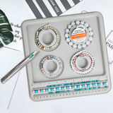 Bead Board Bracelet Sizer Tool 4 Round Grooves Jewelry Making Supplies L0182