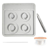 Bead Board Bracelet Sizer Tool 4 Round Grooves Jewelry Making Supplies L0182
