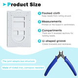 Bead Board Jewelry Plier Thread Needle Set for Beading Supplies L0184