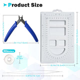 Bead Board Jewelry Plier Thread Needle Set for Beading Supplies L0184