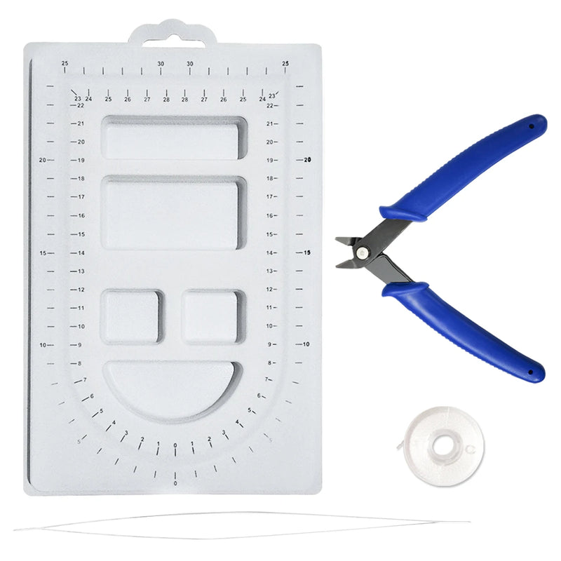 Bead Board Jewelry Plier Thread Needle Set for Beading Supplies L0184