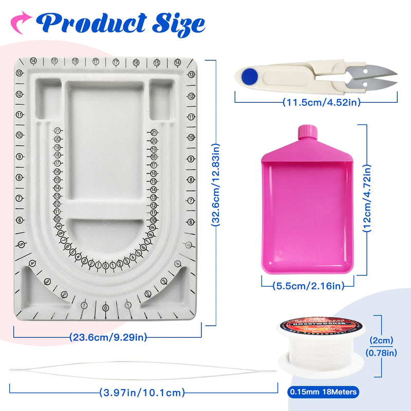 Beading Board Jewelry Making Organizer Kit